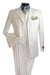 Men'S Elegant White Shadow Tone On Tone Pinstripe Available In 2 Button Vested Suit