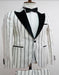 White and Black Pinstripe Suits - 1920 Suit - Gangster Suits
