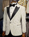 Mardi Gras Tuxeod Dinner Jacket in Green - White - Black - Purple - Red and Gold