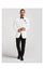 White Dinner Jacket Blazer Sport coat White Tuxedo Shirt & BowTie Black Pants Package As Picture Package