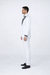 Men’s White Formal Tuxedo with Stones – Premium Peak Lapel 4-Piece