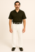 White Wide Leg Dress Pants Pleated Baggy Dress Trousers Unhemmed Unfinished Bottom - Cheap Priced Dress Slacks For Men On Sale