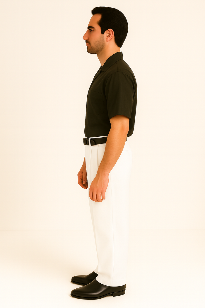 White Wide Leg Dress Pants Pleated Baggy Dress Trousers Unhemmed Unfinished Bottom - Cheap Priced Dress Slacks For Men On Sale