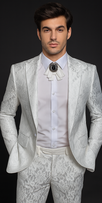 White Designer Tuxedo for Men