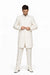 Mandarin Collar Tuxedo - Mandarin Tuxedo - No Collar Suit - Cream Suit