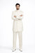 Mandarin Collar Tuxedo - Mandarin Tuxedo - No Collar Suit - Cream Suit