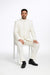Mandarin Collar Tuxedo - Mandarin Tuxedo - No Collar Suit - Cream Suit