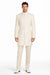 Mandarin Collar Tuxedo - Mandarin Tuxedo - No Collar Suit - Cream Suit