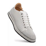 Mens Exotic Sneakers - Alligator Sneakers By Brand in Color White