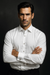 Logan Laydown White Textured Tuxedo Shirt With Frenched Cuffed Ted Baker Brand Regular Fit