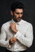 Men'S Shirt White Twill French Cuff