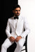 Two Button Tuxedo Jacket,Pant And Vest Combination White