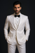 Two Button Tuxedo Jacket,Pant And Vest Combination White