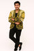 White and Gold and Black Tuxedo Jacket - Designer Pattern
