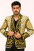 White and Gold and Black Tuxedo Jacket - Designer Pattern