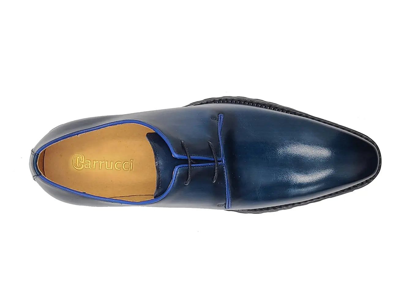 Carrucci Whole Cut Derby With Lug Sole