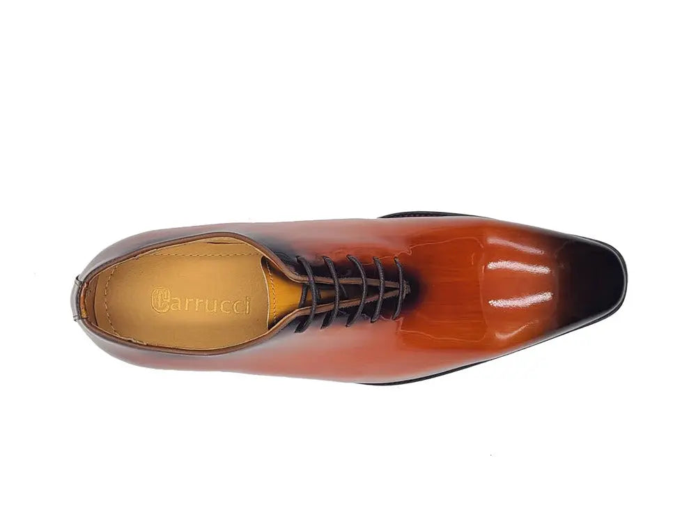 Carrucci Wholecut Patent Leather Oxford