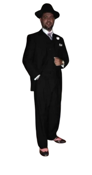 Wide Leg Pleated Pants Pants - 100% Wool Suit - Double Breasted Vest Peak Lapel - Classic Fit Suit - Vested Suit - Black
