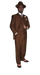 Wide Leg Pleated Pants Pants - 100% Wool Suit - Double Breasted Vest Peak Lapel - Classic Fit Suit - Vested Suit - Brown
