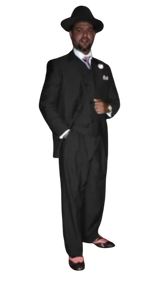 Wide Leg Pleated Pants Pants - 100% Wool Suit - Double Breasted Vest Peak Lapel - Classic Fit Suit - Vested Suit - Charcoal