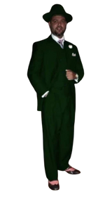 Wide Leg Pleated Pants Pants - 100% Wool Suit - Double Breasted Vest Peak Lapel - Classic Fit Suit - Vested Suit - Dark Green