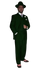 Wide Leg Pleated Pants Pants - 100% Wool Suit - Double Breasted Vest Peak Lapel - Classic Fit Suit - Vested Suit - Dark Green