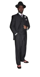 Wide Leg Pleated Pants Pants - 100% Wool Suit - Double Breasted Vest Peak Lapel - Classic Fit Suit - Vested Suit - Dark Grey