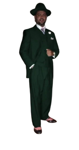Wide Leg Pleated Pants Pants - 100% Wool Suit - Double Breasted Vest Peak Lapel - Classic Fit Suit - Vested Suit - Hunter Green