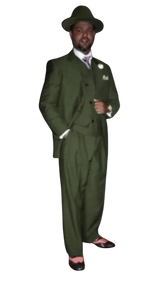 Wide Leg Pleated Pants Pants - 100% Wool Suit - Double Breasted Vest Peak Lapel - Classic Fit Suit - Vested Suit - Olive