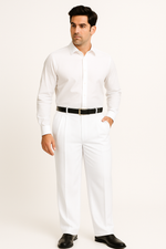 long rise big leg slacks Men's Fashion Wide Leg Pant  unhemmed unfinished bottom