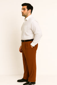 long rise big leg slacks Men's Fashion Wide Leg Pant  unhemmed unfinished bottom