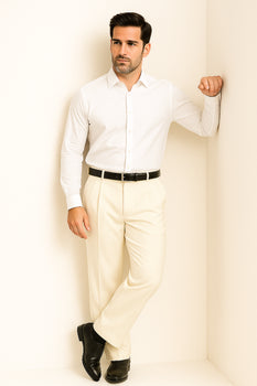 long rise big leg slacks Men's Fashion Wide Leg Pant  unhemmed unfinished bottom - Image 9