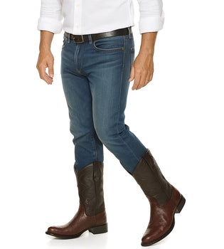 Wild West Brown J-Toe Smooth Ostrich Wing Tip Dress Cowboy Boot Cheap Priced For Sale Online - Botas De Avestruz