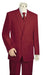 Men's Wine Three Button Suit