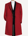 Mens Dress Coat Red Finest Grade Overcoat ~ Long Mens Dress Topcoat -  Winter Coat