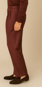 Wine Wide Leg Slacks