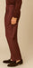 Mens Pleated Dress Pants Wine Wide Leg Slacks Pleated Baggy Dress Trousers Unhemmed Unfinished Bottom