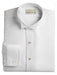 Men'S White Wing Tip Collared Pique Front Dress Tuxedo Shirt
