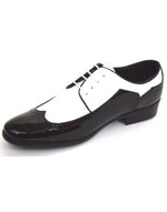 Belvedere Men's Two-Toned Wingtip Tuxedo Shoe in Brown