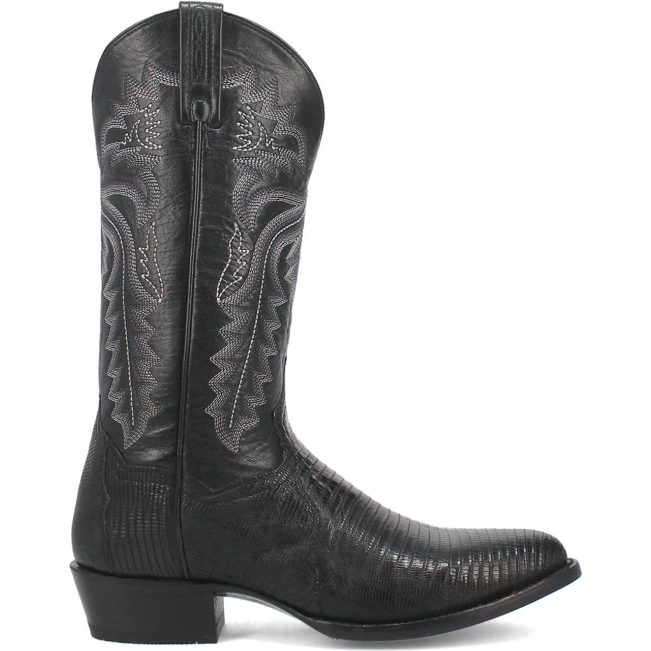 Dan Post Men's Winston Genuine Lizard Round Toe Boots - Black - Image 6