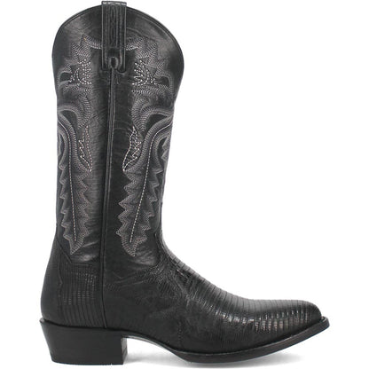 Dan Post Men's Winston Genuine Lizard Round Toe Boots - Black - Image 6