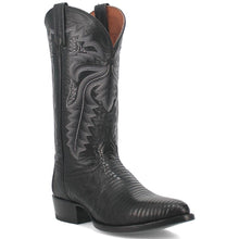 Dan Post Men's Winston Genuine Lizard Round Toe Boots - Black