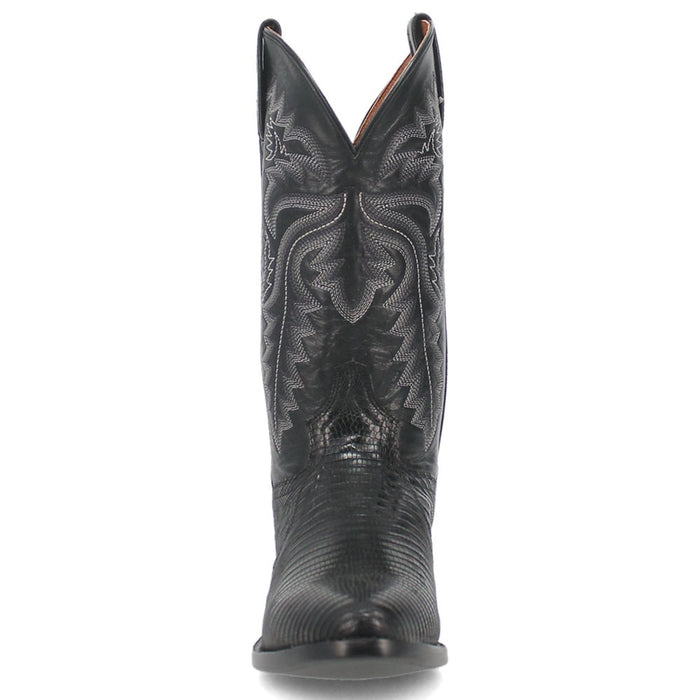 Dan Post Winston Black Lizard Leather 13" Cowboy Boot for Men