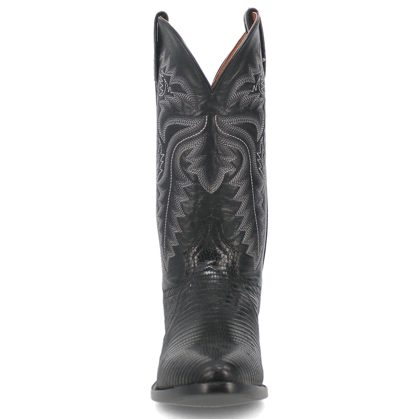Dan Post Men's Winston Genuine Lizard Round Toe Boots - Black - Image 2