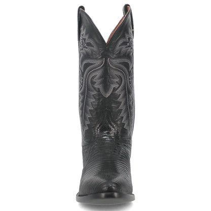 Dan Post Men's Winston Genuine Lizard Round Toe Boots - Black - Image 2