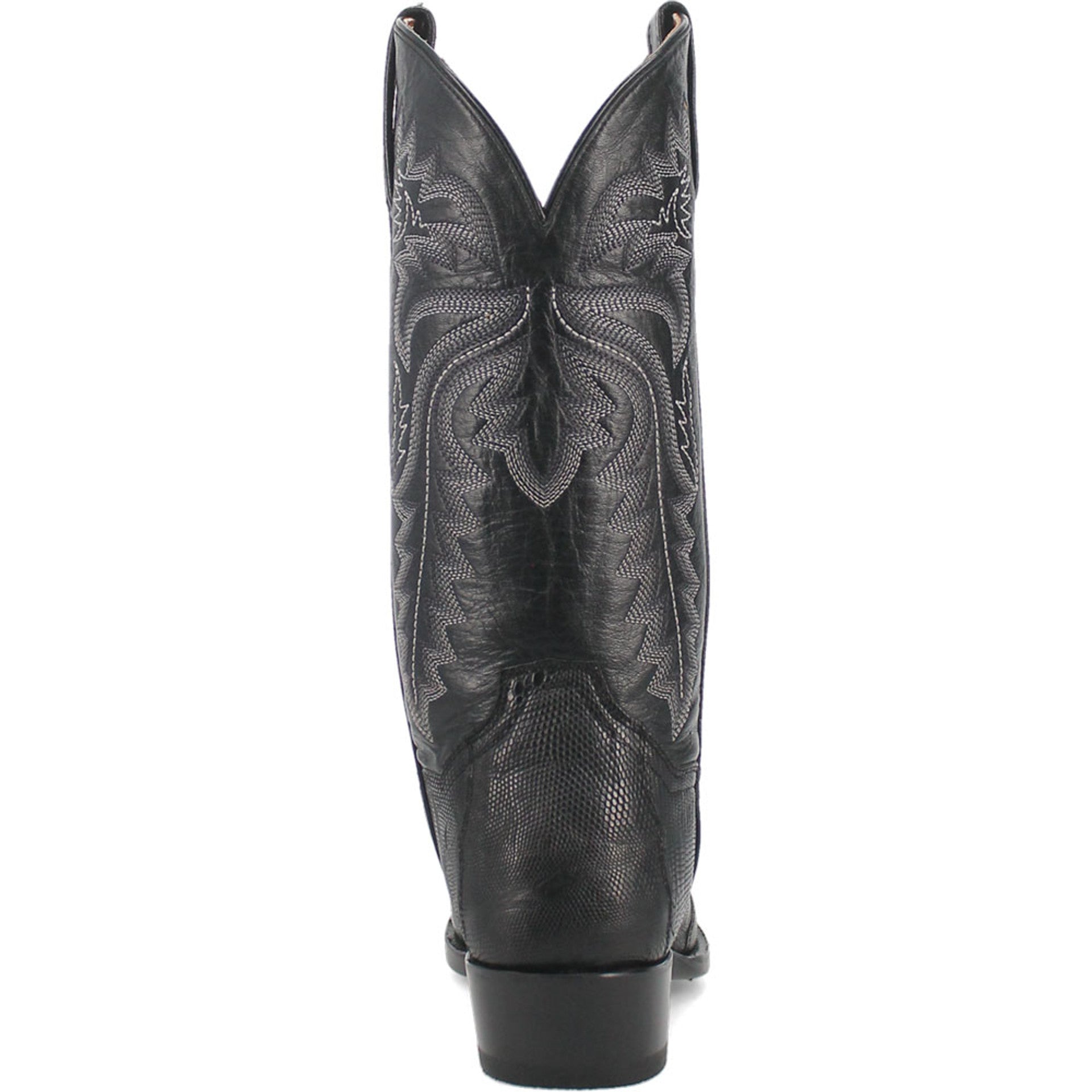 Dan Post Men's Winston Genuine Lizard Round Toe Boots - Black - Image 5