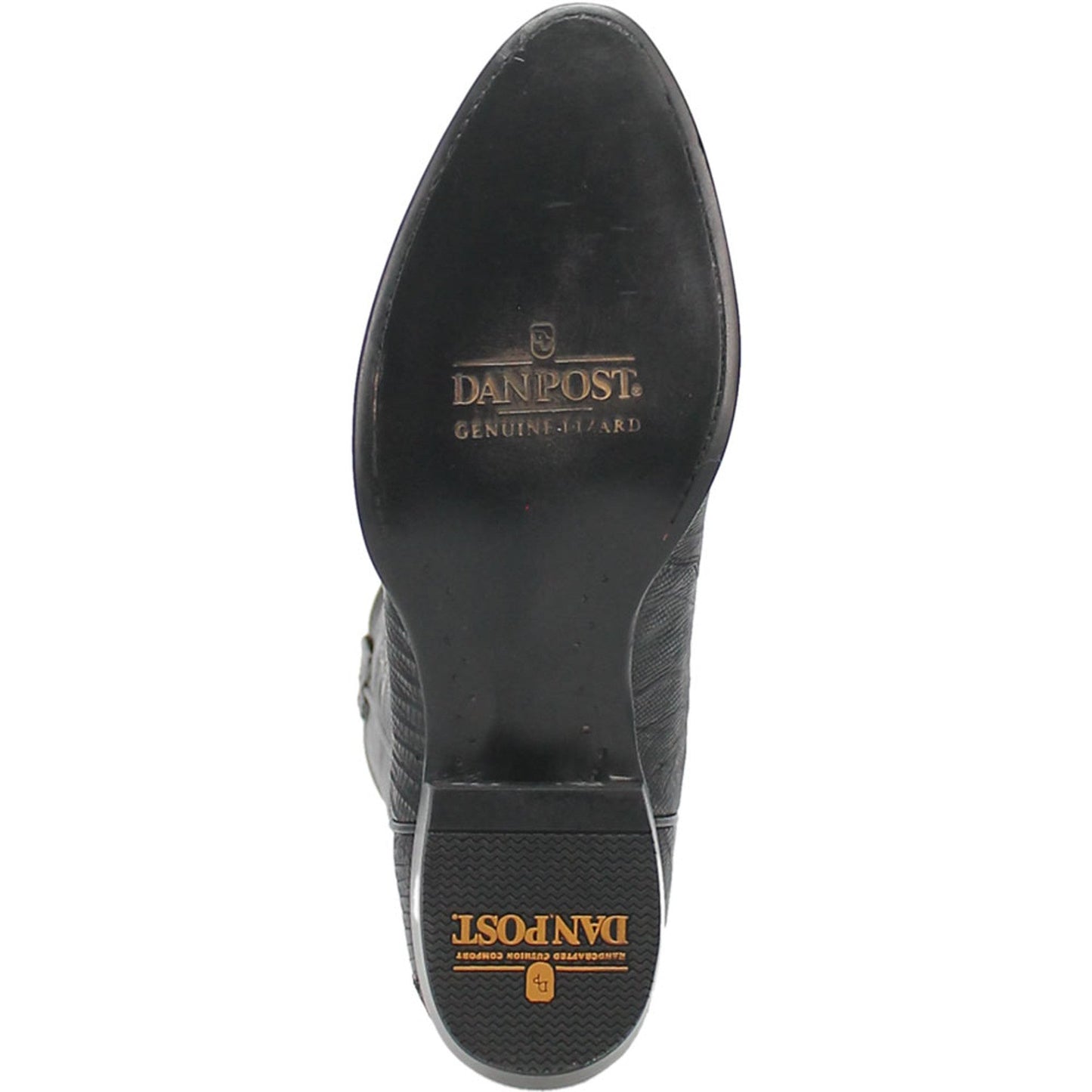 Dan Post Men's Winston Genuine Lizard Round Toe Boots - Black - Image 3