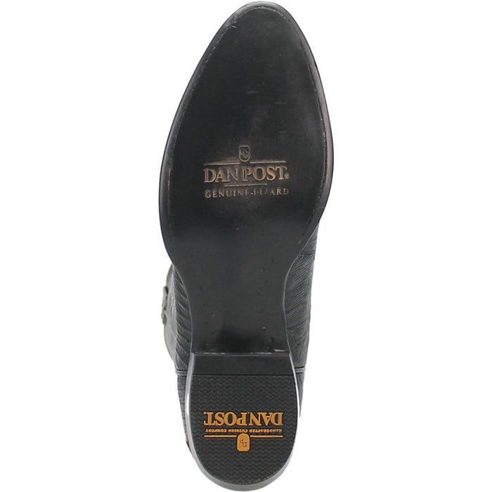 Dan Post Men's Winston Genuine Lizard Round Toe Boots - Black - Image 3