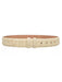 Men's Winter White Genuine Hornback Cinturon De Cocodrilo