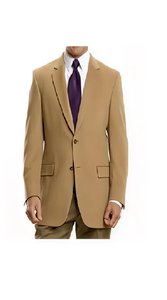 Winter Fabric Executive 2-Button Cashmere Cheap Priced Unique Dress Blazer Jacket For Men Sale Beige ~ Khaki ~ Tan